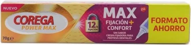 Krem fiksues për proteza dentare Corega Power Max unisex 70g