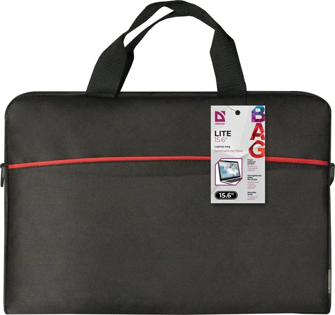 Mbështjellës notebook Defender Lite 39.6 cm (15.6") i zi