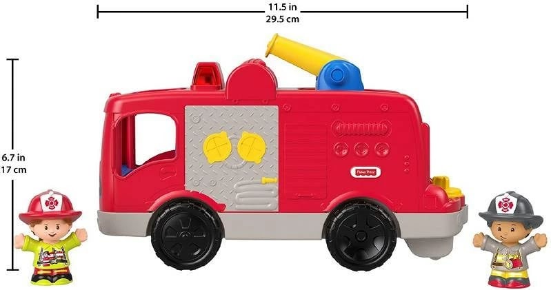 Lodër zjarrfikëse Fisher Price Little Explorer, e kuqe