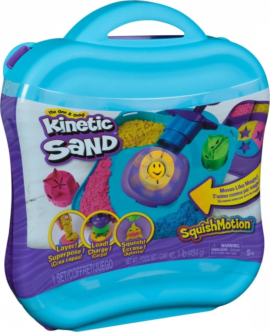 Set rërë kinetike Spin Master Kinetic Sand Moving Shapes, 3 ngjyra