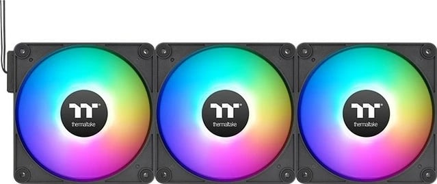 Ventilatorë kasë Thermaltake CT120 EX ARGB 120mm, 3 copë, me ndriçim multi