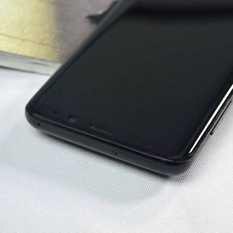 Mbrojtës ekrani Hurtel 3D Edge Nano Flexi Glass me kornizë për Samsung Galaxy S21+ 5G, Zi