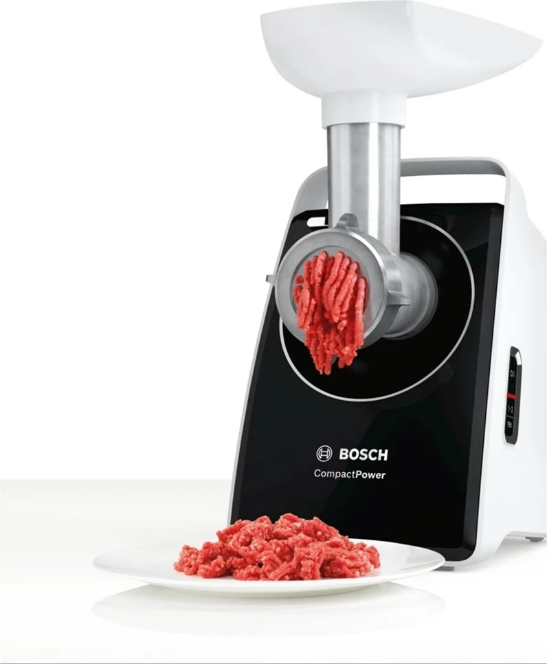 Makinë mishi Bosch MFW3850B, 500 W, Bardhë, Zi