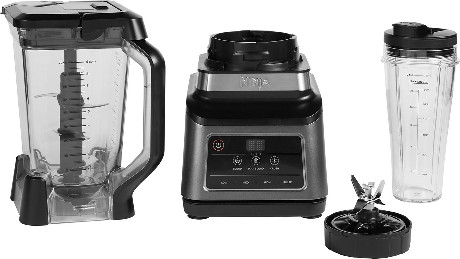 Blender tavoline Ninja BN750EU, 2.1L, 1200W, Auto-iQ, zi/gri