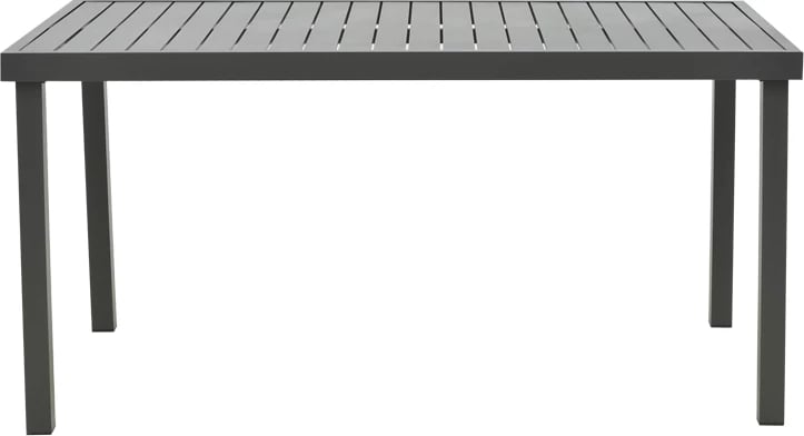 Set tavoline me karrige Naoki-Kliton A, metal i zi, alumin antracit, 150x80x74cm, 7 pjesë