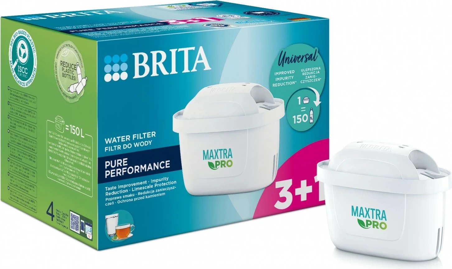 Fishek filtri uji Brita Maxtra PRO Pure Performance 3+1 copë