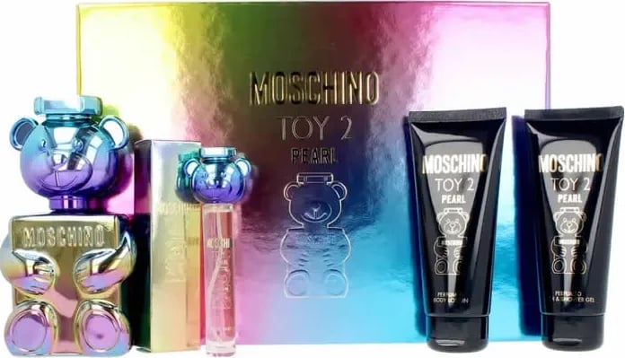 Set Eau de Parfum për meshkuj Moschino Toy 2 Pearl, 100ml, 4 pjesë