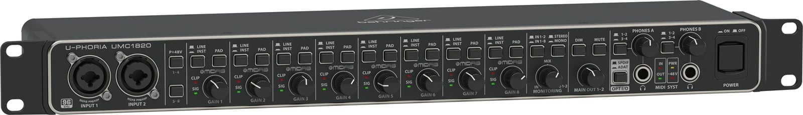 Interfejs audio USB Behringer UMC1820, i zi