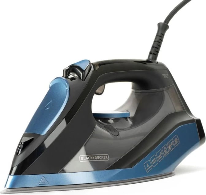 Hekur për hekurosje Black+Decker, 2800W, e zezë 