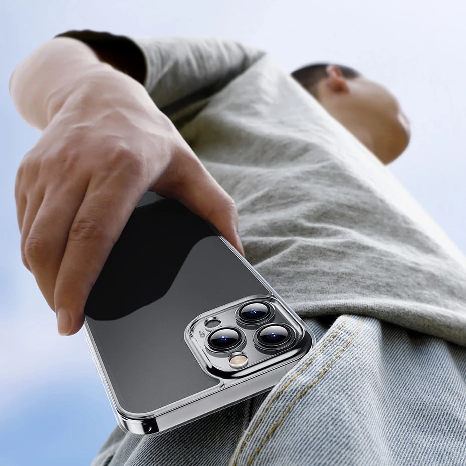 Mbështjellës Baseus Frosted Glass Case për iPhone 13 Pro Max, Transparent