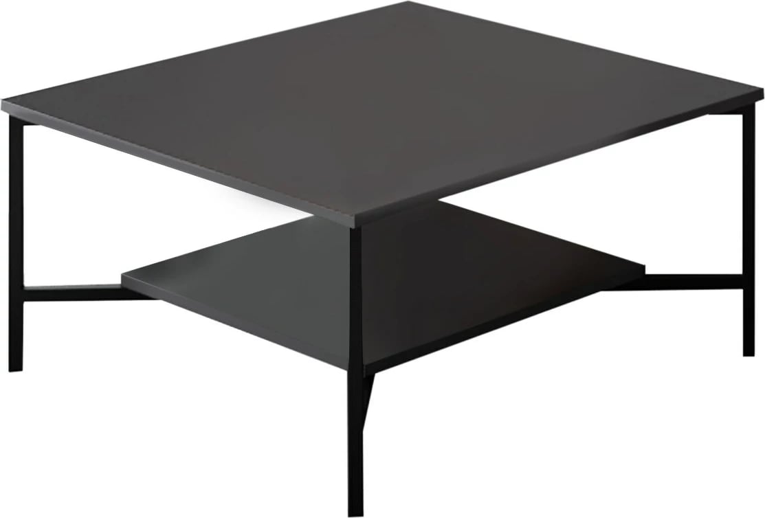 Set mobiljesh për dhomë dite Skye Decor, linjë e zezë, anthracite, e zezë