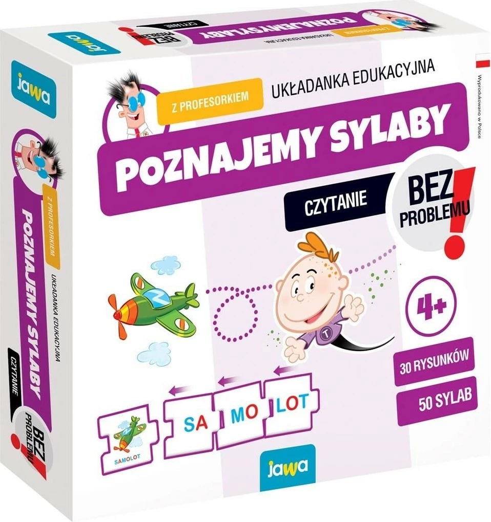 Puzzle edukativ Jawa GRA-04 me profesor, 80 pjesë, shumëngjyrëshe