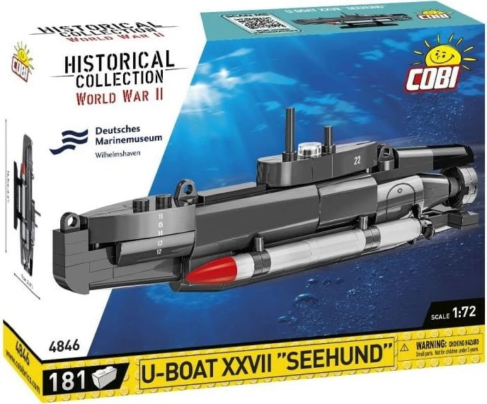 Set ndërtimi COBI U-Boat XXVII Seehund, Gri