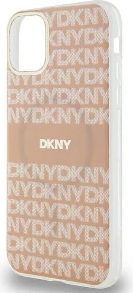 Mbështjellës DKNY IML Mono & Stripe MagSafe për iPhone 11/XR, Rozë