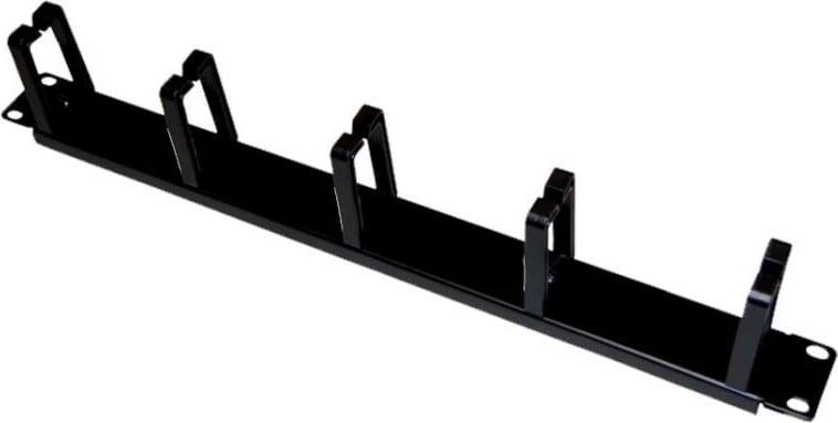 Organizues kabllosh ALANTEC PK009 1U 19" me 5 mbajtëse, zi