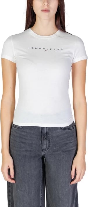 Maicë femra Tommy Hilfiger Jeans, të bardhë