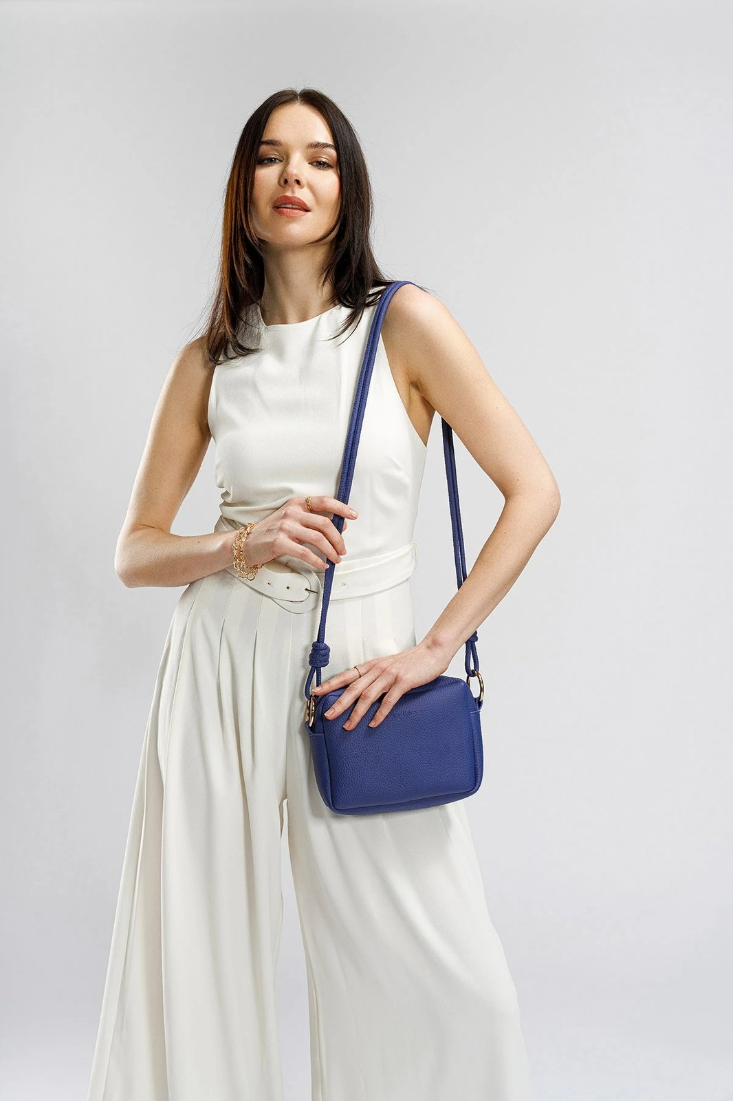 Çantë crossbody ngjyrë sax blue Lucky Bees, 1269 Reg