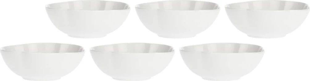 Set i 6 tasave të vegjël LA PORCELLANA BIANCA Villadeifiori, 15 cm, Bardhë