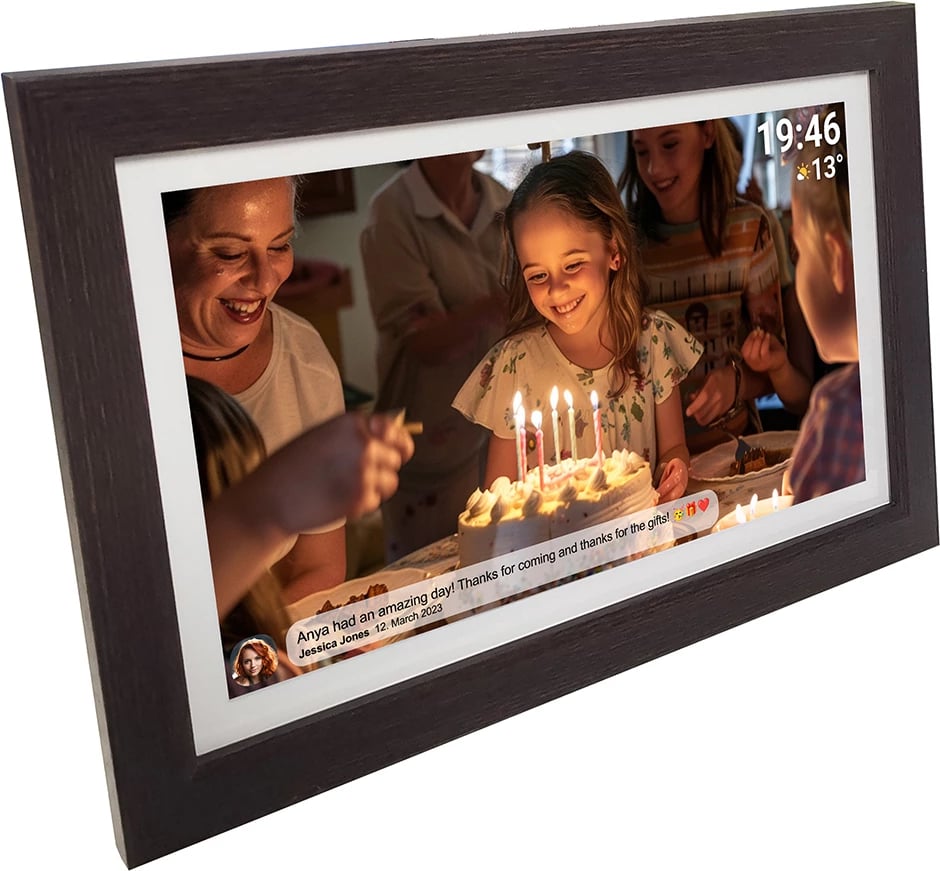 Kornizë digjitale Denver Frameo PFF-1543DW, 15.6", 16 GB, Full HD, Kafe Kornizë digjitale Denver Frameo PFF-1543DW, 15.6", 16 GB, Full HD, Kafe