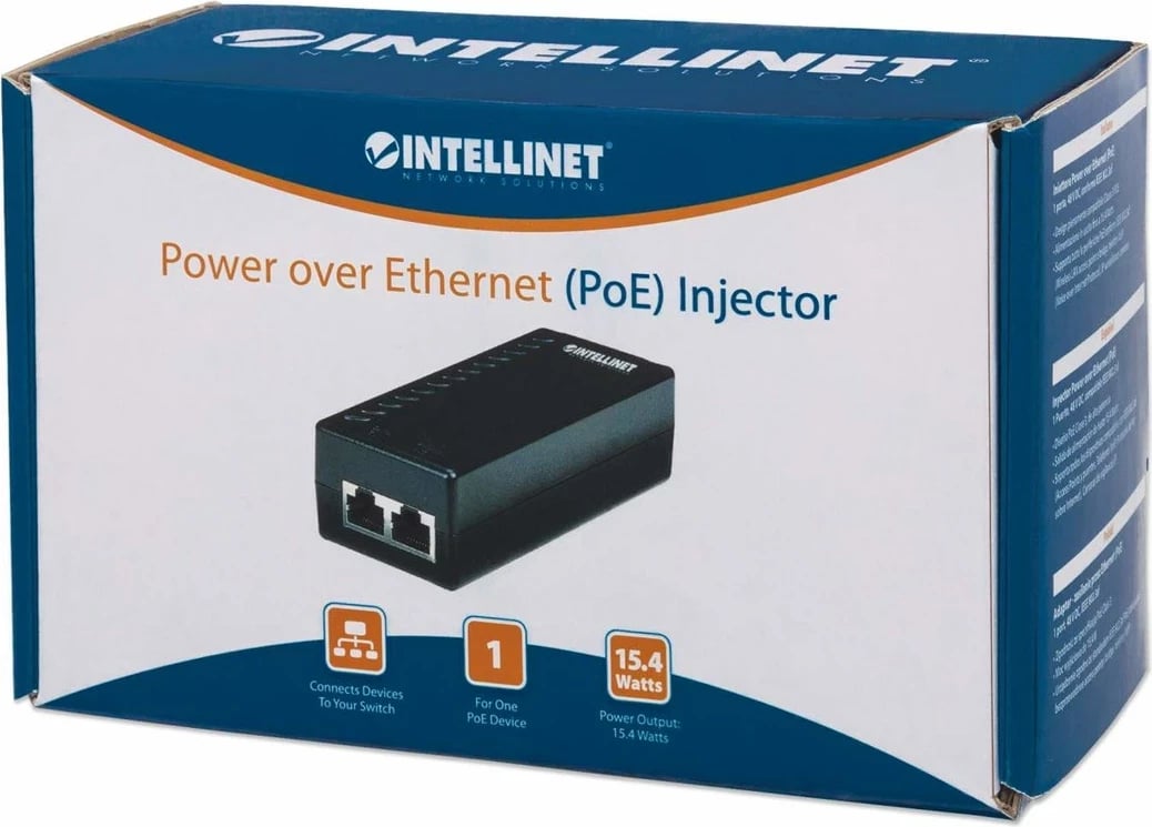PoE Injector Intellinet, 1 Port, 48 V, i zi