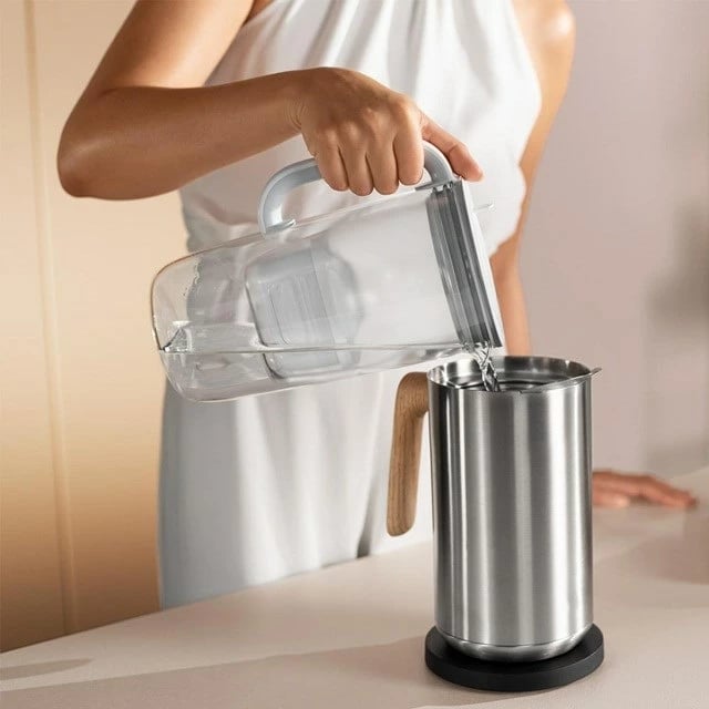 Ibrik filtruese uji BRITA Glass+3 Maxtra Pro Pure Performance, 2.5L, Blu