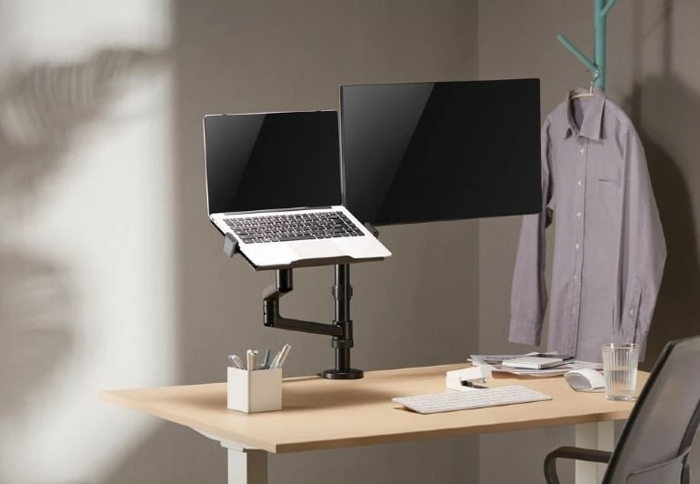Mbajtëse tavoline Gembird MA-DA-04 për monitor deri 27" dhe laptop deri 17.3", e zezë