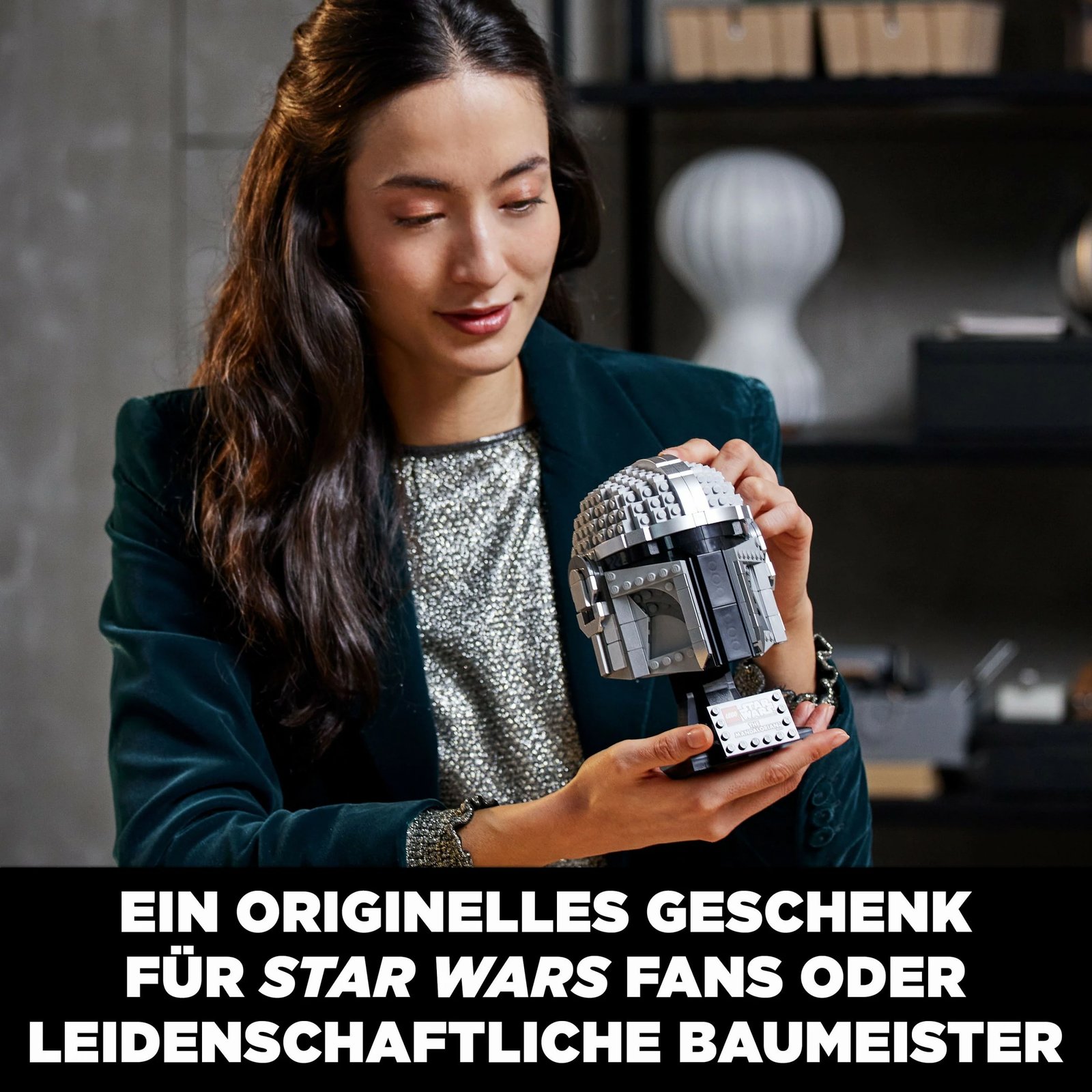 Set ndërtimi LEGO Star Wars The Mandalorian Helmet, 584 pjesë, shumëngjyrësh