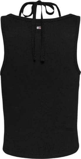 Top femra Tommy Hilfiger Jeans, e zezë