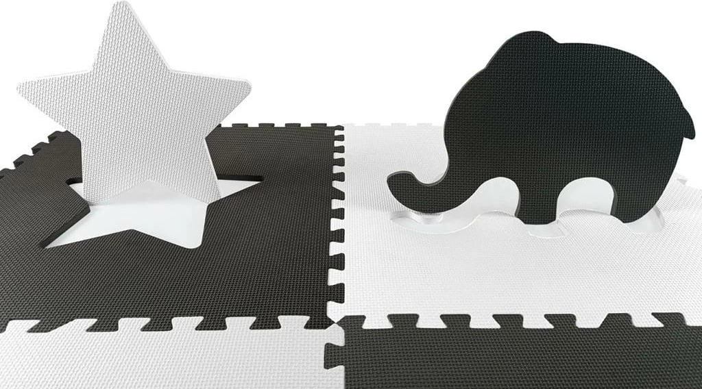 Tapet puzzle prej shkumës, Milly Mally Jolly 2x2, 148.5 x 148.5 cm, trashësi 1.2 cm, 24 copë, gri