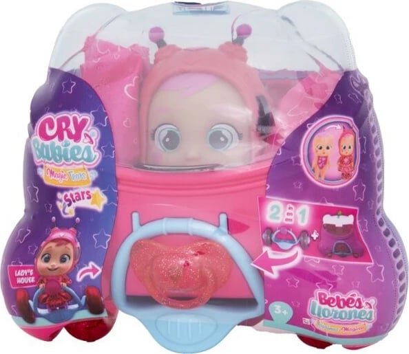 Lodër Cry Babies Magic Tears Stars Houses Lady, Tm Toys, IMC914025, plastikë, rozë