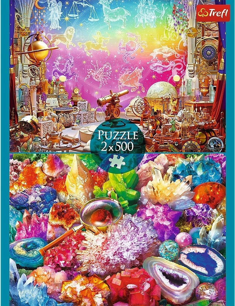 Puzzle Trefl 2x500 pjesë Space and Crystals set Puzzle Trefl 2x500 pjesë Space and Crystals set