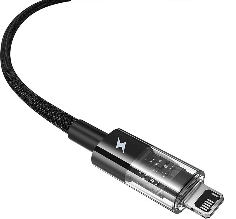 Kabllo karikimi Baseus Gem USB në IP 2.4A, 2 m, E zezë