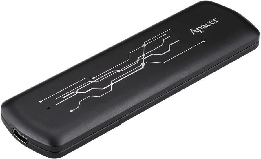 SSD i jashtëm Apacer AS722, 512GB, USB 3.2 Gen. 2, i zi