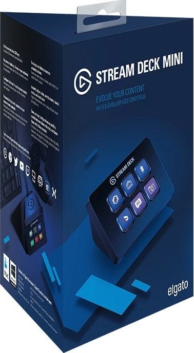Kasë Elgato Stream Deck Mini, 6 taste LCD, për streaming, e zezë