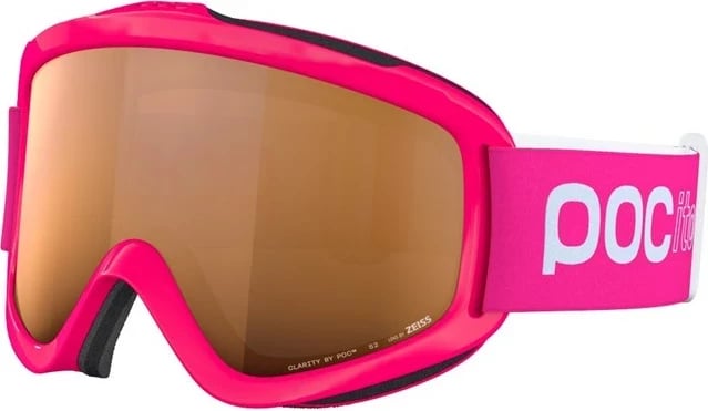 Syze skijimi për fëmijë POC POCito Iris, fluo rozë/lente portokalli të lehta