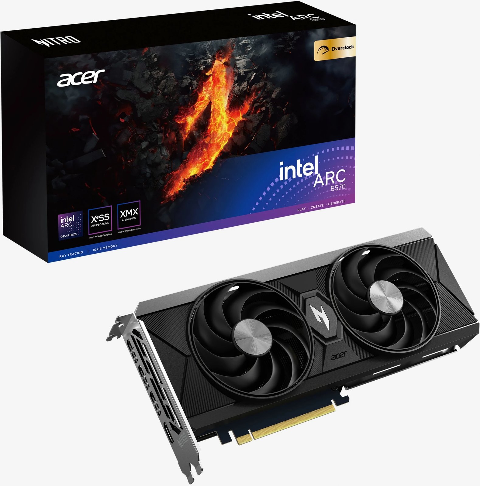 Kartelë grafike Acer B570 10GB ARC Nitro OC GDDR6