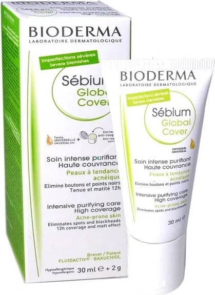 Krem për fytyrë Bioderma Sebium Global Cover 30ml