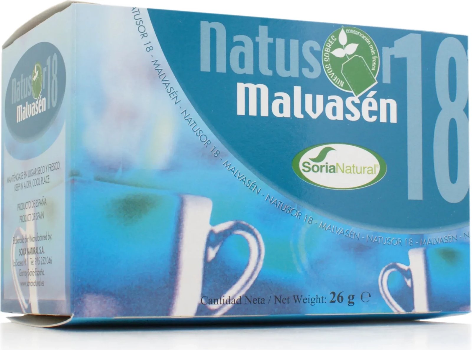 Çaj bimor Soria Natusor 18 Malvasen, 20 filtra