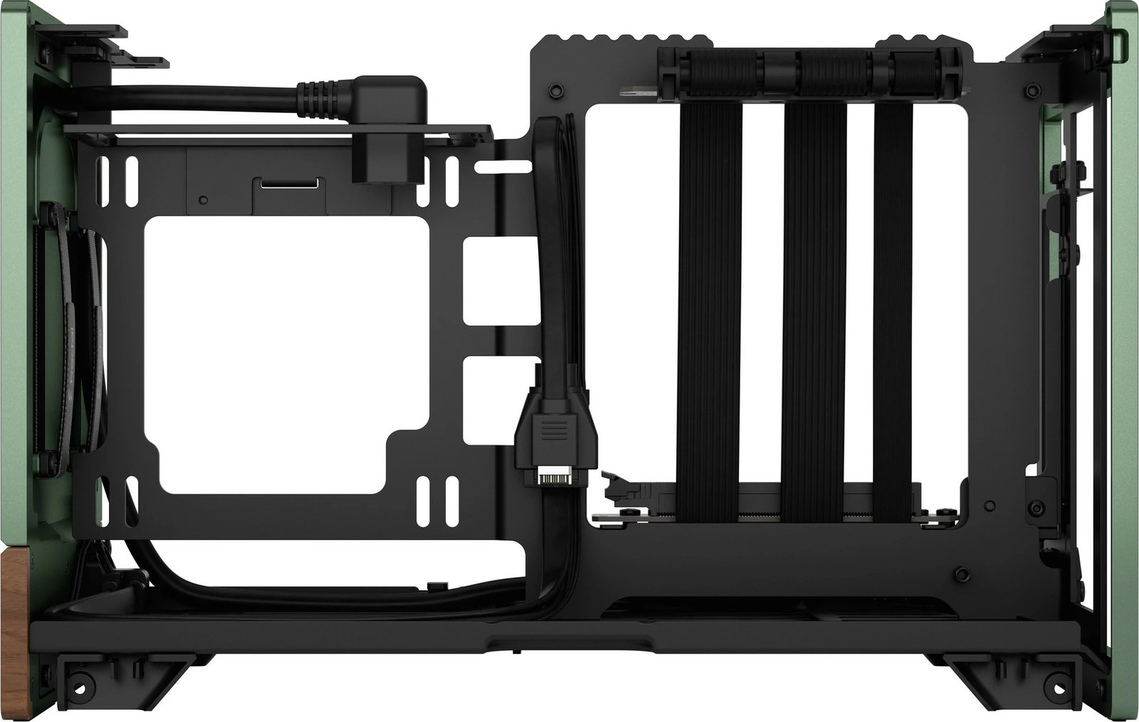 Kasë Fractal Design Terra Mini-ITX, alumini, arrë, jeshile Kasë Fractal Design Terra Mini-ITX, alumini, arrë, jeshile