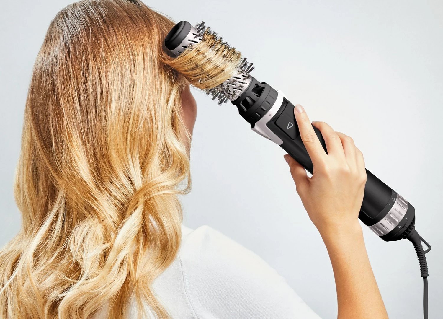 Furçë elektrike për flokë Rowenta Brush Activ' Dry & Style CF9550, 1000 W, e zezë