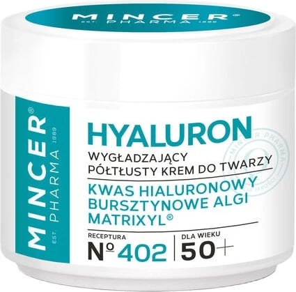 Krem fytyre për femra Mincer Pharma Hyaluron Smoothing Face Cream No.402, 50ml