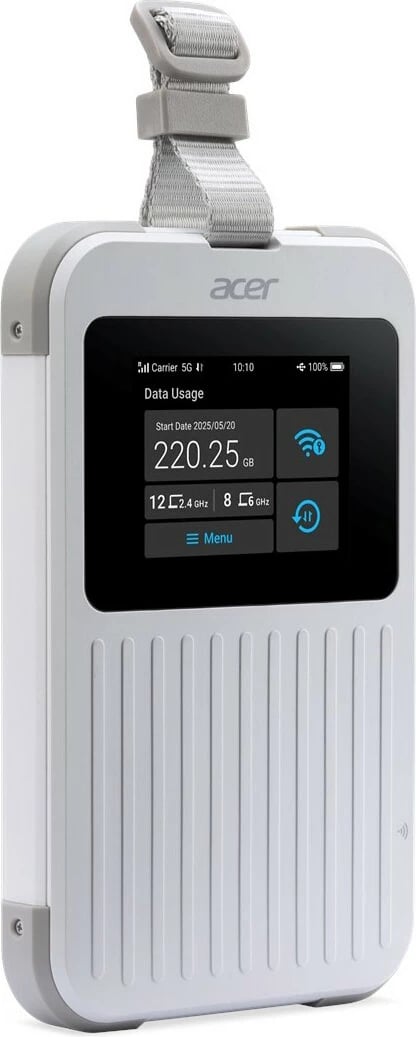 Ruter portabël Acer Connect M6E 5G, Wi-Fi 6E, 8000mAh, i bardhë