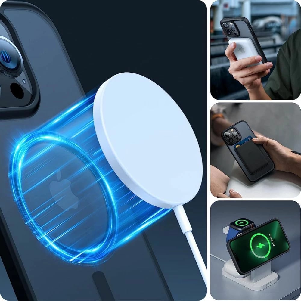 Mbështjellës Tech-Protect MagMat MagSafe për iPhone 15 Pro, titanium mat
