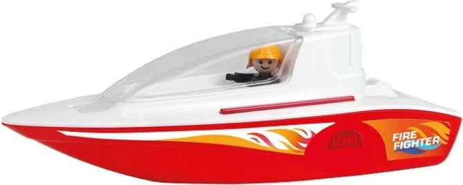 Lodër varkë zjarrfikëse Lena 04724, plastikë, me figurë, kuqe/bardhë