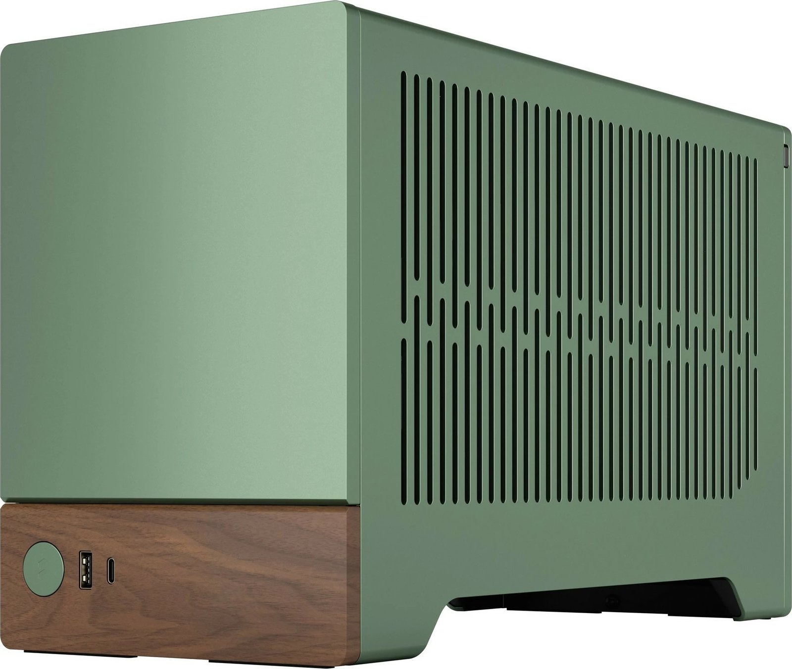 Kasë Fractal Design Terra Mini-ITX, alumini, arrë, jeshile Kasë Fractal Design Terra Mini-ITX, alumini, arrë, jeshile
