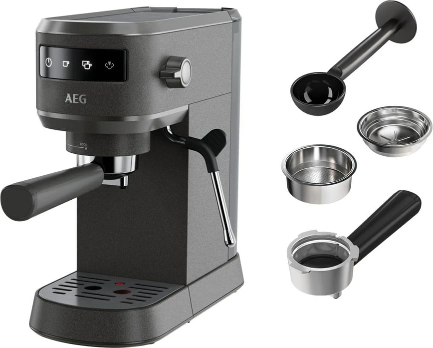 Aparat espresso manual AEG EC6-1-6BST, 1L, i zi