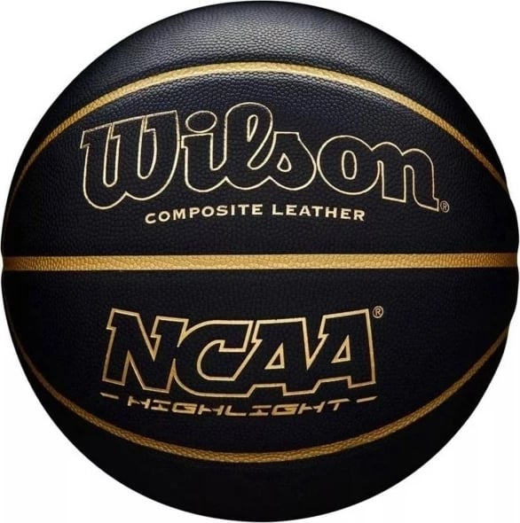 Top basketbolli Wilson NCAA Highlight 295, i zi, për të gjithë, Madhësia 7