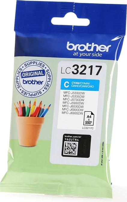 Fishek boje, Brother, LC-3217C, 9 ml, 550 faqe, cyan