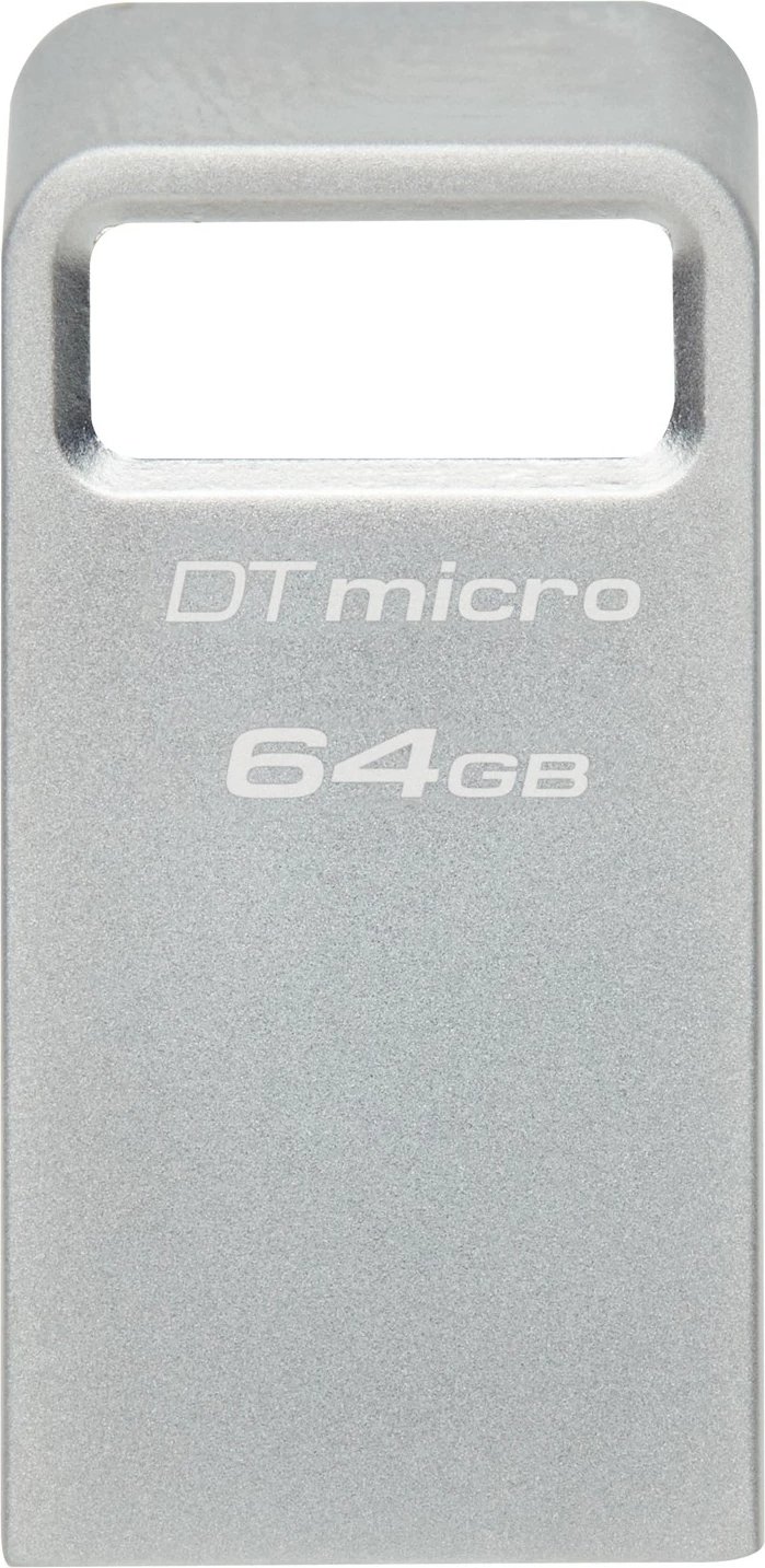 USB Kingston DataTraveler 64GB Micro 200MB/s Metal USB 3.2 Gen 1, Argjendtë