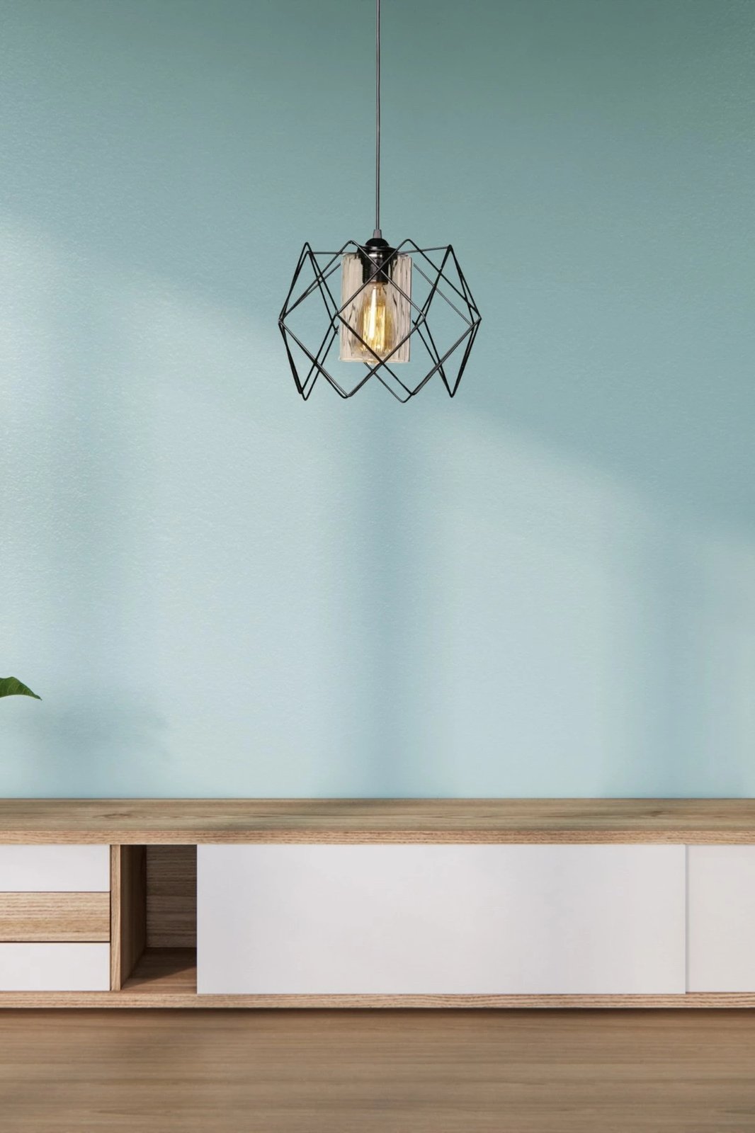 Llambë tavani Opviq, LB030, metal, ngjyrë e zezë